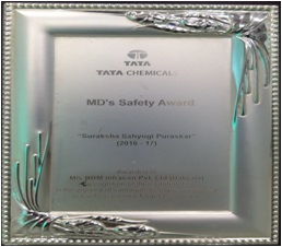 Safety Award-Tata Chemicals